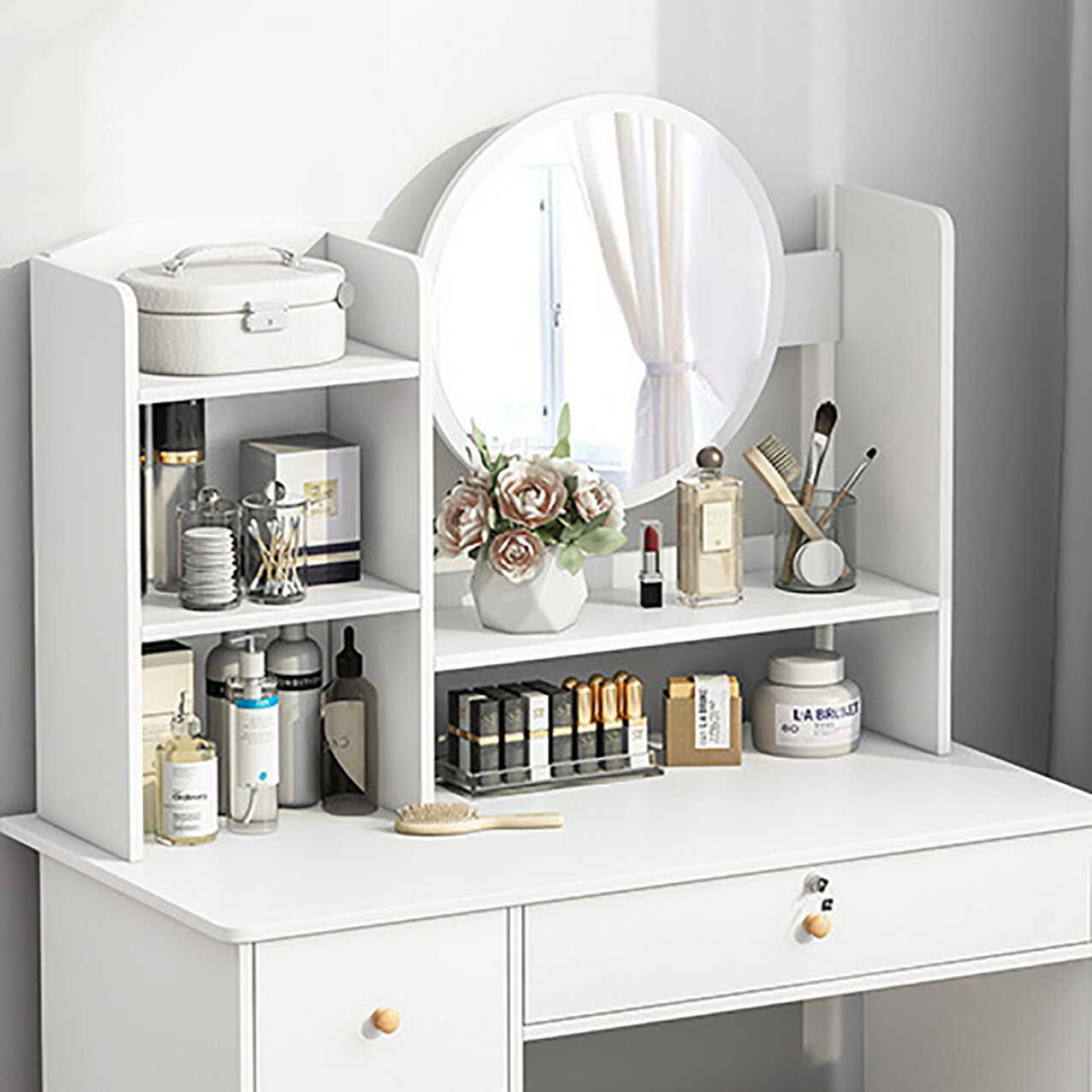 Dressing Tables 17 Stories Cathyrn Dressing Table with Mirror & Reviews | Wayfair.co.uk