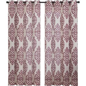 Ida Damask Sheer Grommet Curtain Panels