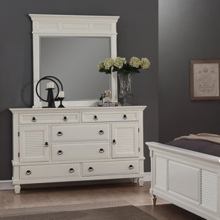 Go to store & view more images Highland Dunes Stratford 6 Drawer Combo Dresser with Mirror