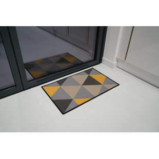Wrought Iron Effect with Coir Mat Wild Poppy Design 75 x 45 cm Outdoor Indoor