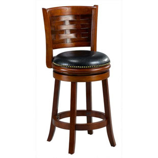 leather and oak bar stools