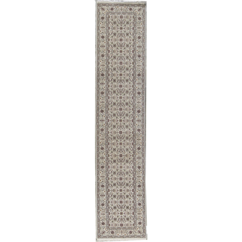 Bokara Rug Co Inc Runner Oriental Hand Knotted Wool Ivory Area Rug Wayfair