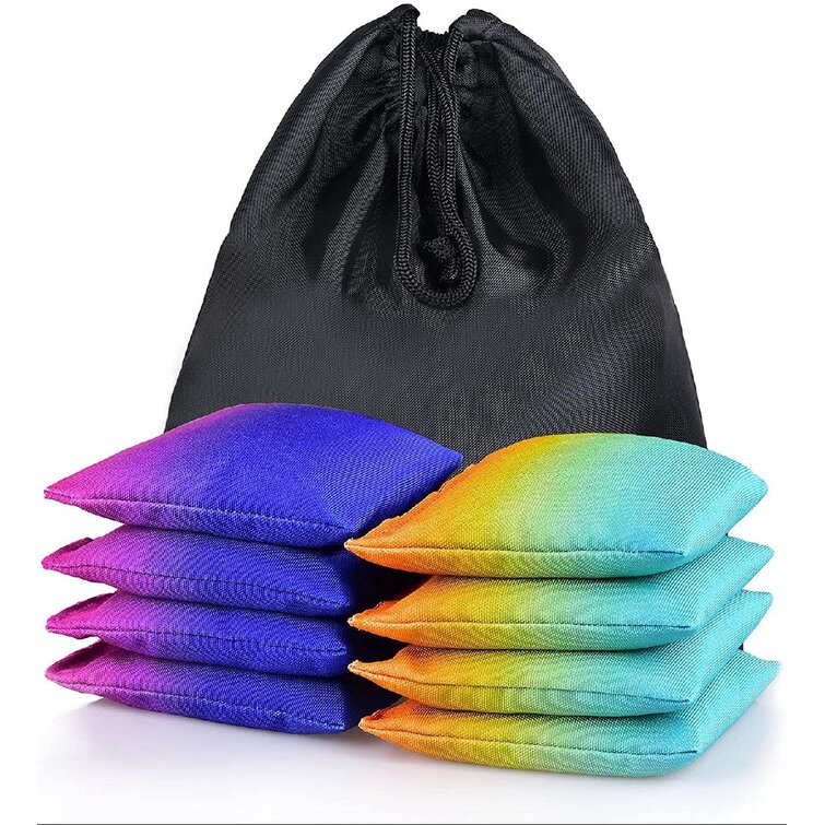 PetGirl Cornhole Bags Premium Weather Duckcloth Cornhole Bean Bags Cornholebags Set of 8 Regulation 