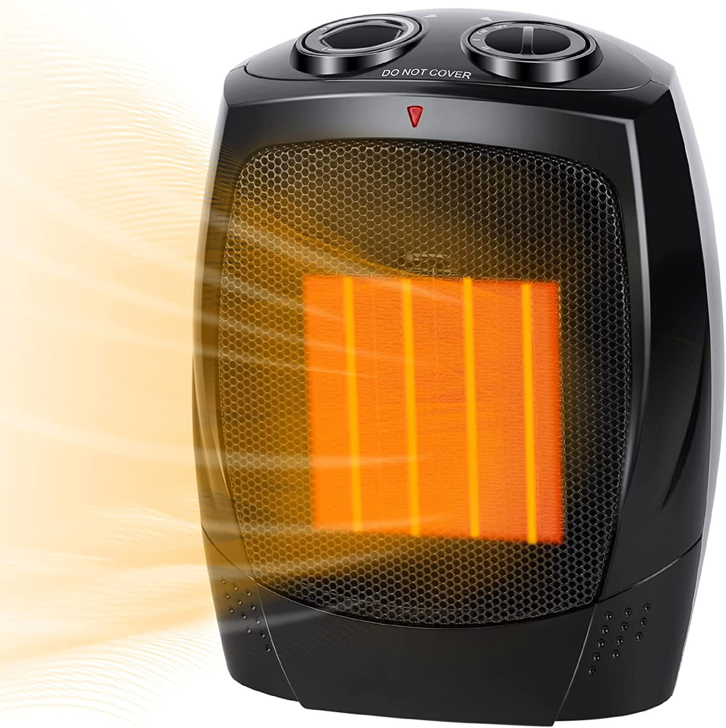 Portable Electric Space Heater 900W Heater Safe & Quiet For Office Room Desk USA