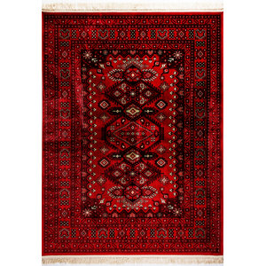 Crown Red Area Rug