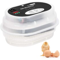 24 Eggs Fully Automatic & Digital Incubator for Hatching Poultry LED Humidity Display Control Temperature & Countdown to Turn Eggs Egg Incubator Egg Incubator Breeder for Chicken Ducks Pigeon Birds 