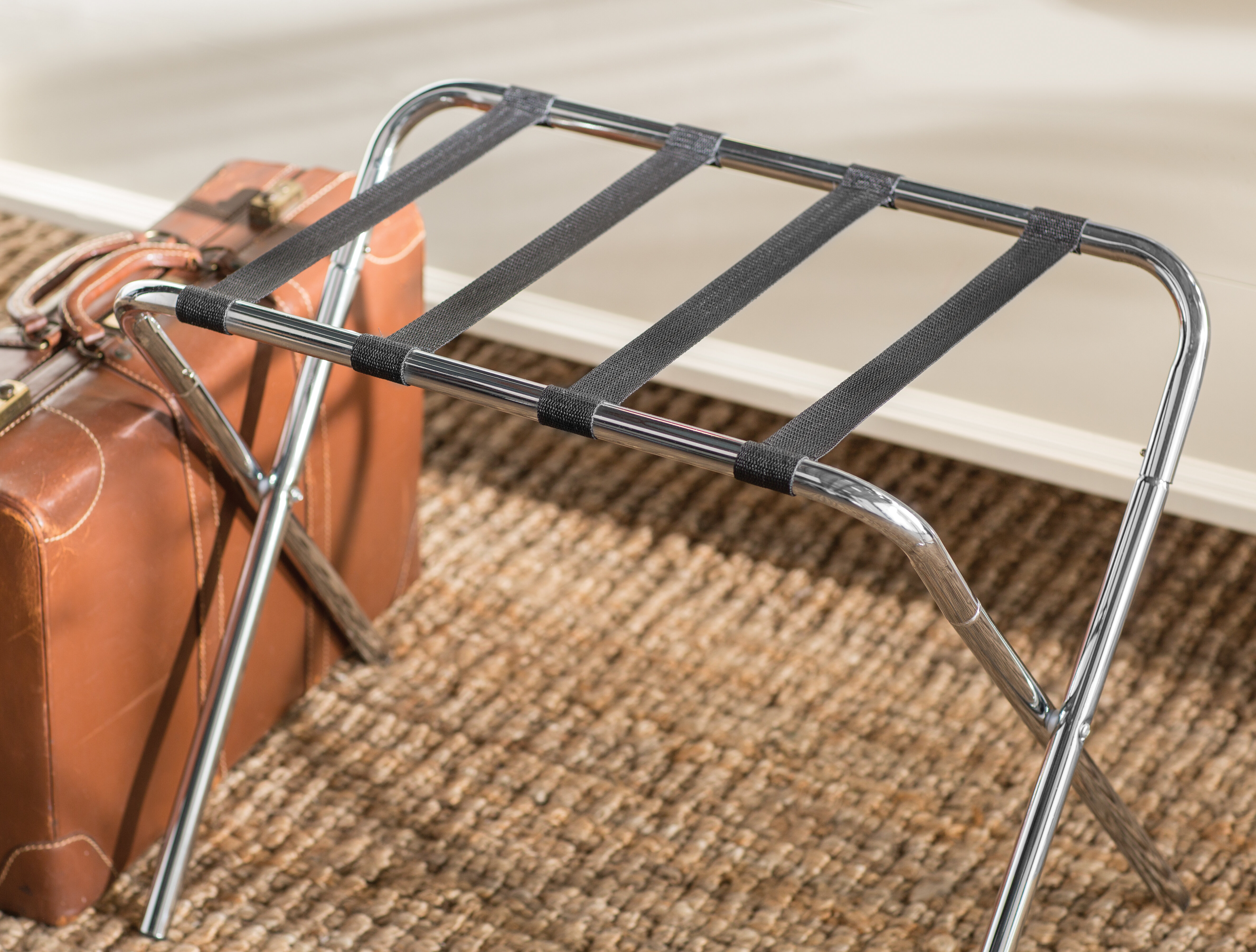 fold up luggage rack