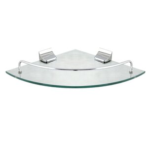 Glass Corner Wall Shelf