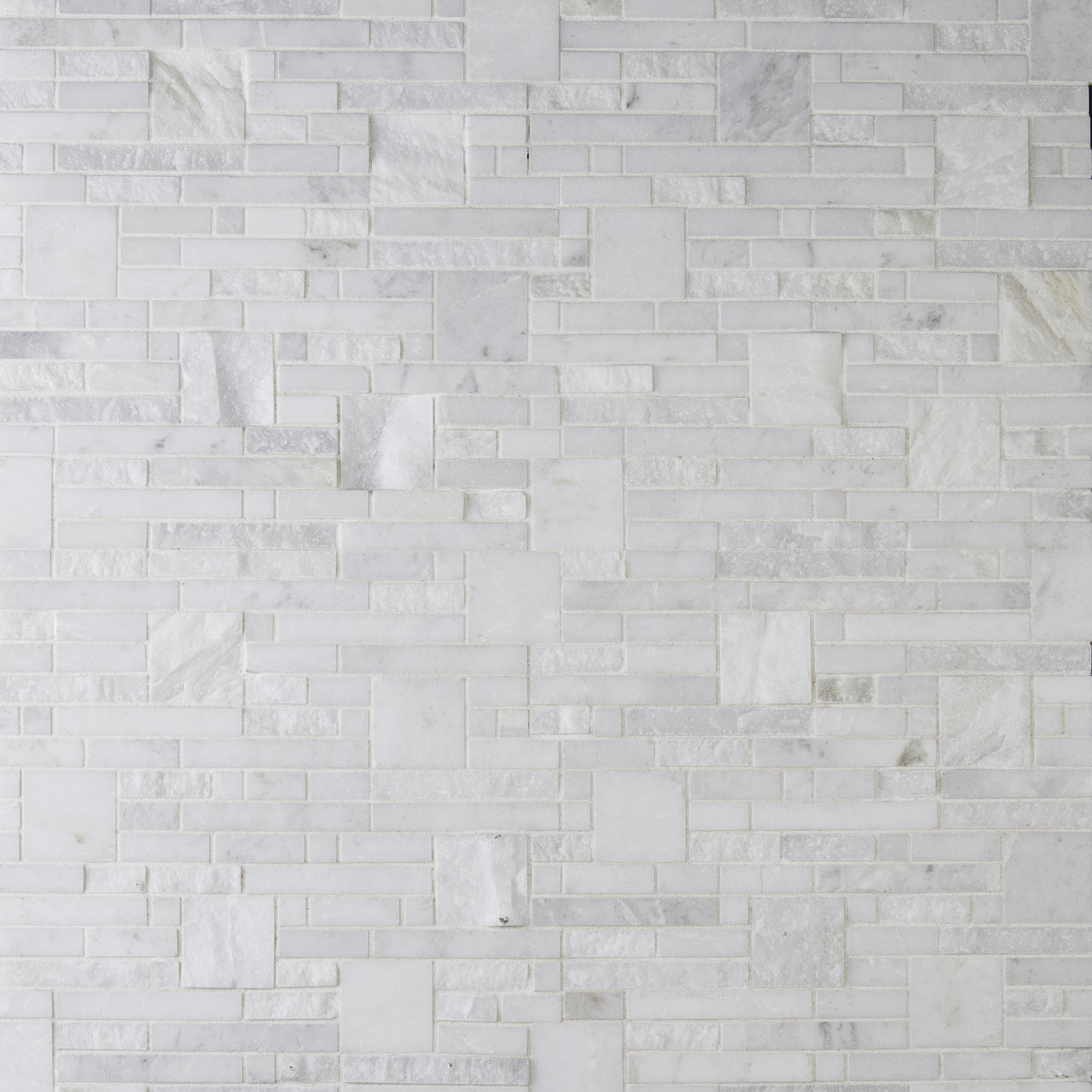 Greecian White Random Sized Marble Mosiac Tile In Greecian White Random Sized Marble Mosiac Tile In