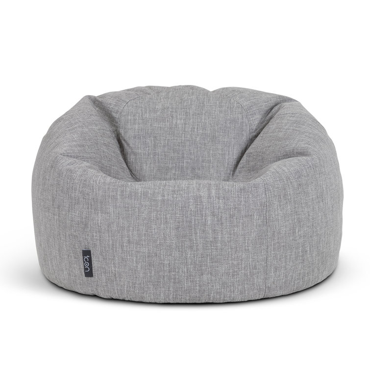 large grey bean bag