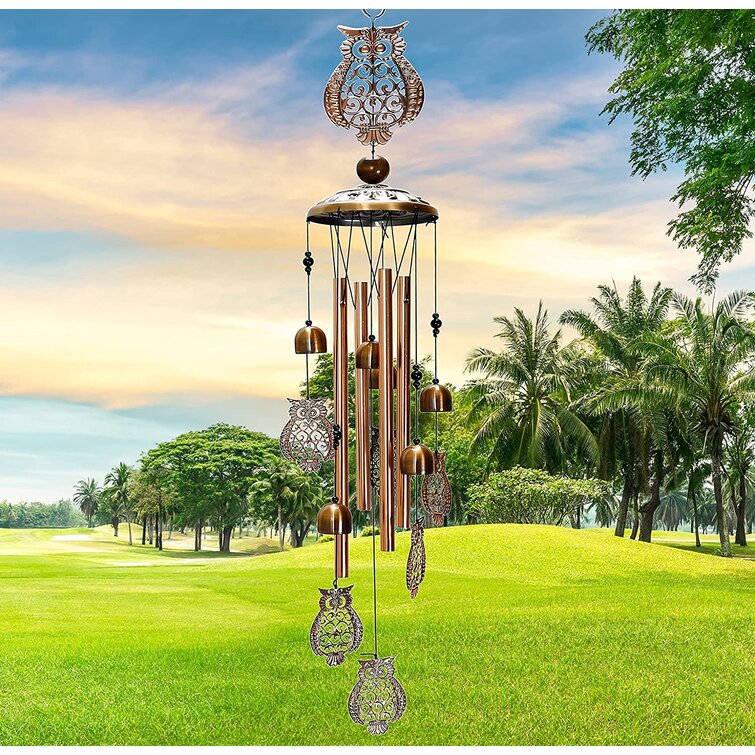 Large Wind Chimes Outdoor Bells Copper Tubes Yard Garden Home Decor Ornament Kit 