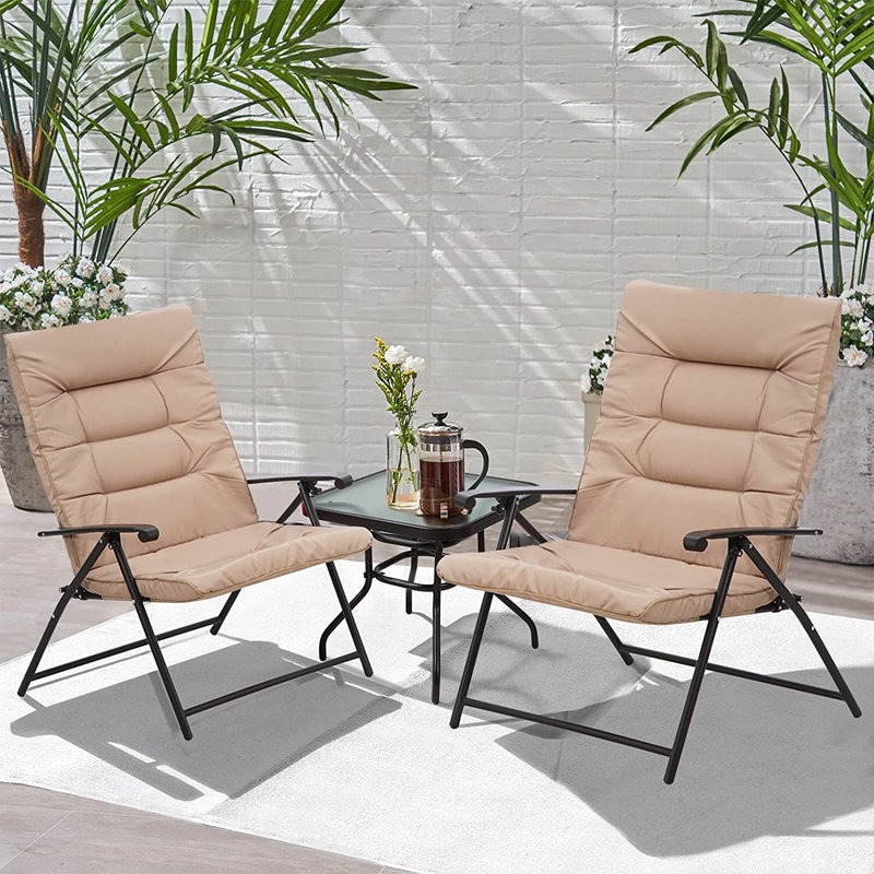 Shoshana Reclining Zero Gravity Chair Set with Cushion Cushion Color: Brown