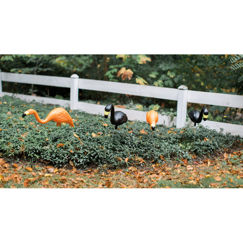 The Holiday Aisle 10 Piece Spooky Flamingo Halloween Garden Stake