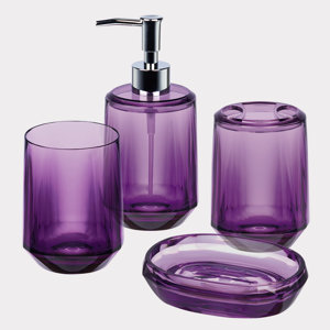 Gemme 4 Piece Bathroom Accessory Set
