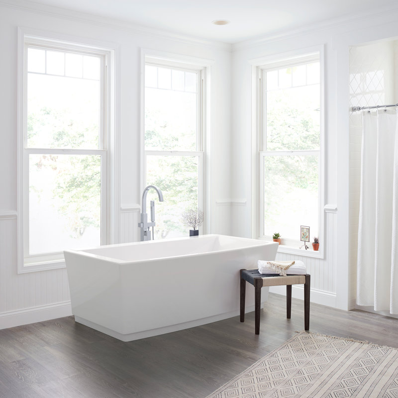 American Standard Townsend 68 X 38 Freestanding Soaking Acrylic Bathtub Wayfair