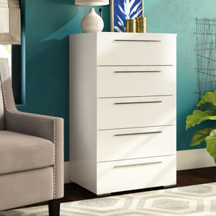 Go to store & view more images Blasko High Chest with 5 Drawers by Wade Logan