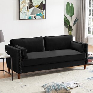 Living Room Black Sofa by Mercer41