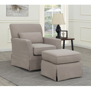 Go to store & view more images Montes Putty Swivel Gilder and Ottoman by Rosecliff Heights