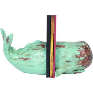 Buchstützen Whale von Batela