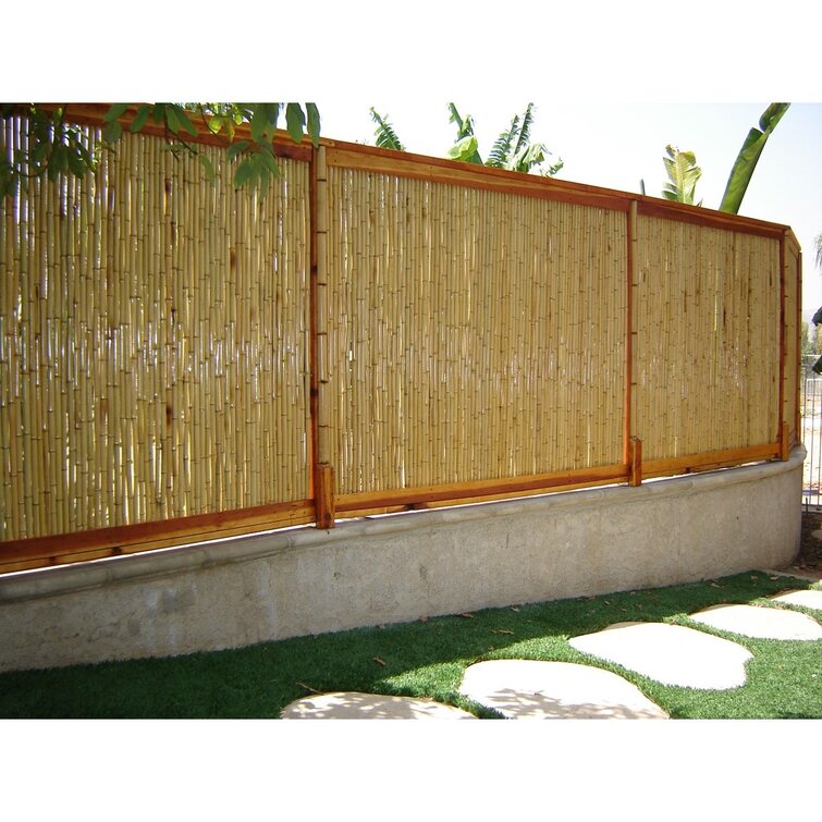 Backyard X Scapes Rolled Bamboo Privacy Screen Reviews Wayfair