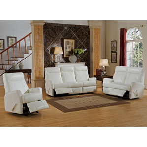 Toledo 3 Piece Leather Living Room Set by Amax