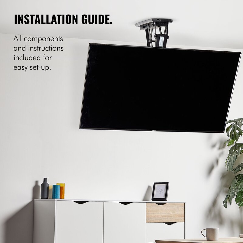Tv Stands Mounts Electric Motorized Flip Down Pitched Roof