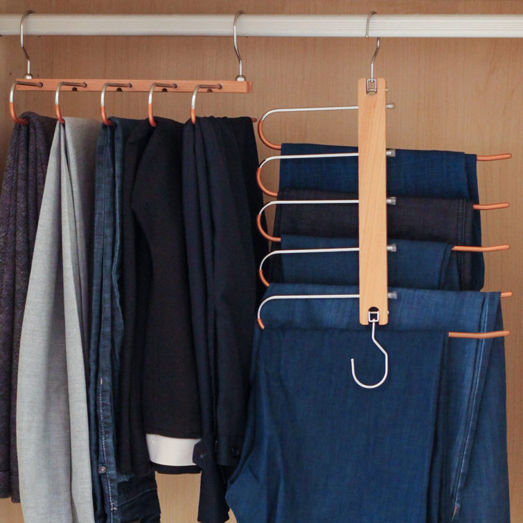 10 Pc Space Saver Hangers Closet Organizer Pants Rack Magic Hangers 5 In 1 New ! 