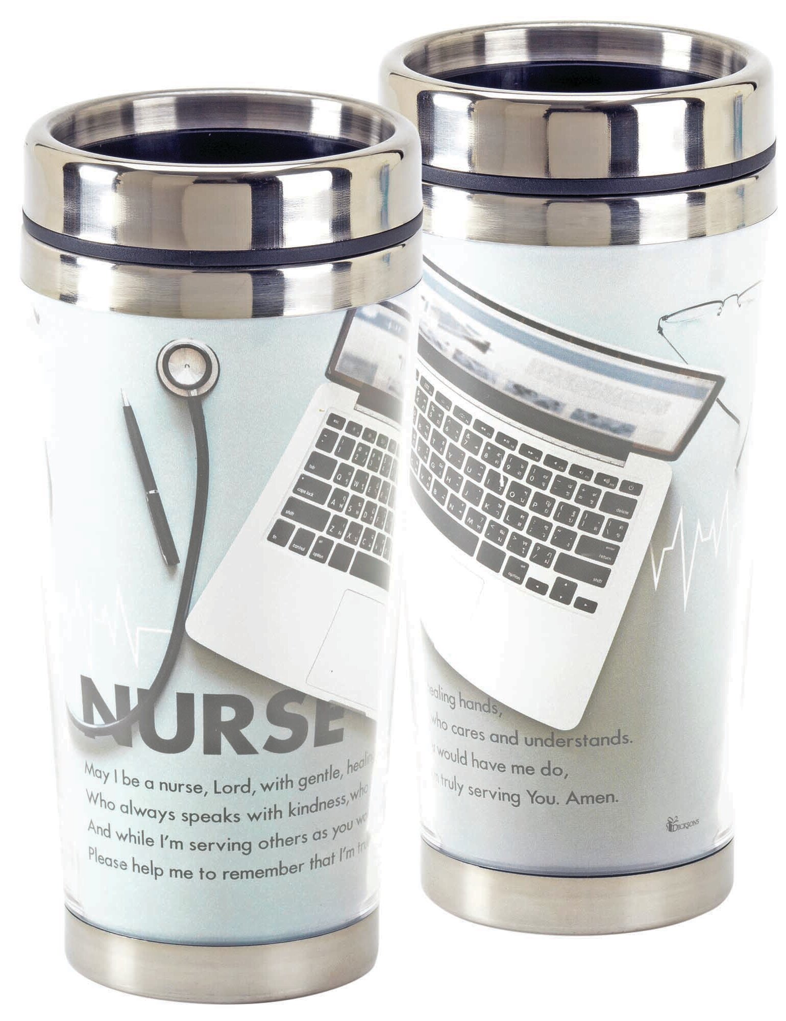 Stainless Steel Insulated 16oz Travel Mug Coffee Cup Trust Me I'm A Nurse 