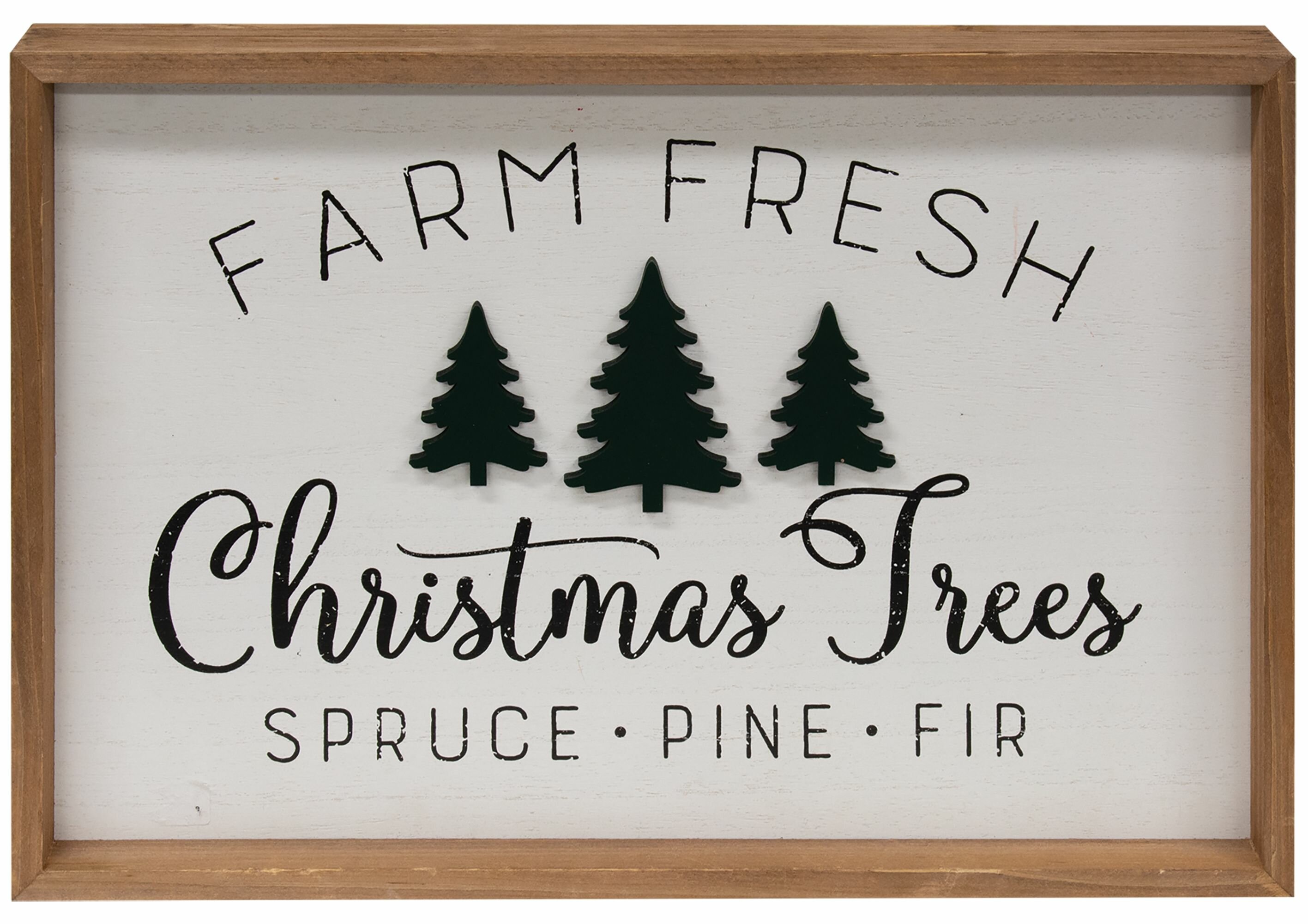 Farm Fresh Christmas Trees Christmas Tree Framed Wood Sign Christmas Decoration Bspsss6no2 Edu In