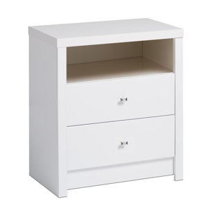 Tall Narrow Nightstand Wayfair Tidworth Tall White 2 Drawer Nightstand