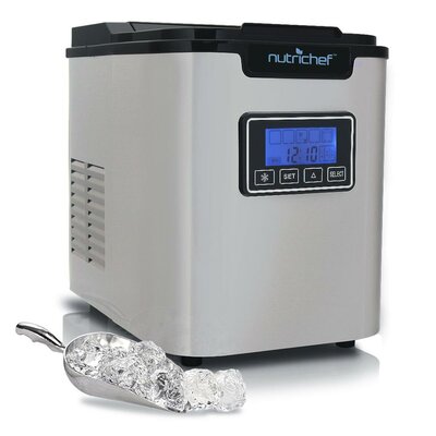 Countertop Ice Maker Portable Kitchen Ice Cube Machine Stainless
