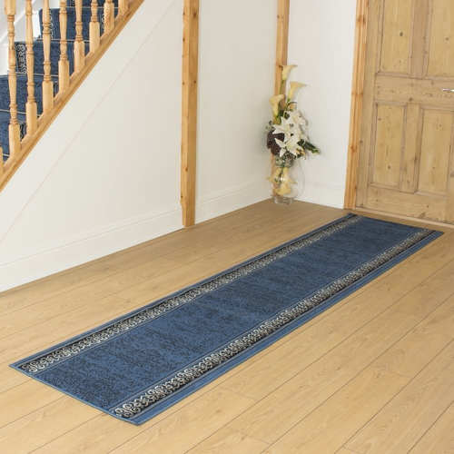 Bankhead Tufted Blue Hallway Runner Rug ClassicLiving Rug Size: Runner 420cm x 70cm