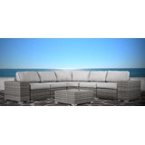 Hoyle 8 Piece Rattan Sectional Seating Group With Cushions By Rosecliff Heights Vbghnjjufur