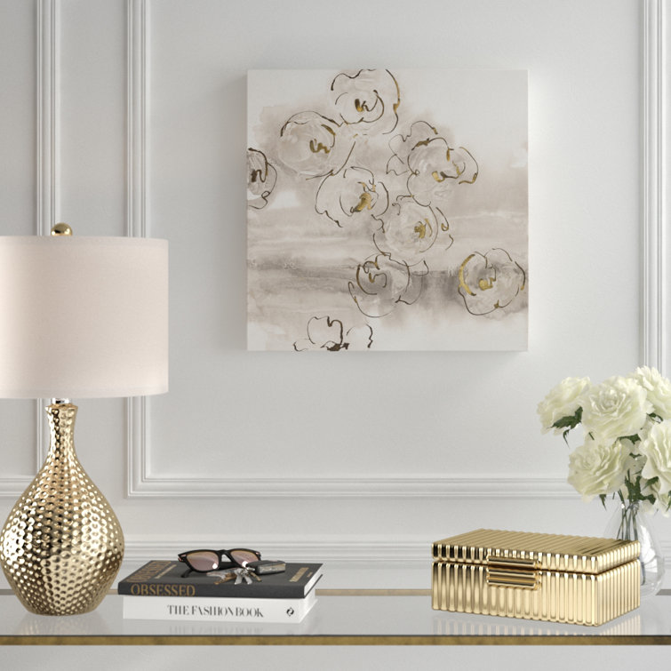 Global Gallery Chris Paschke Dusted Gold Panel IV Canvas Artwork 24 x 12 Global Gallery Chris Paschke Dusted Gold Panel IV Canvas Artwork 24 x 12