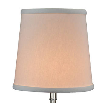 Winston Porter 6 H X 5 W Empire Lamp Shade Flame Clip Attachment In Linen Paprika Wayfair