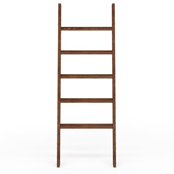Rustic Vintage Reclaimed Wooden Ladders Distressed Grains Display 100 CM Decor 