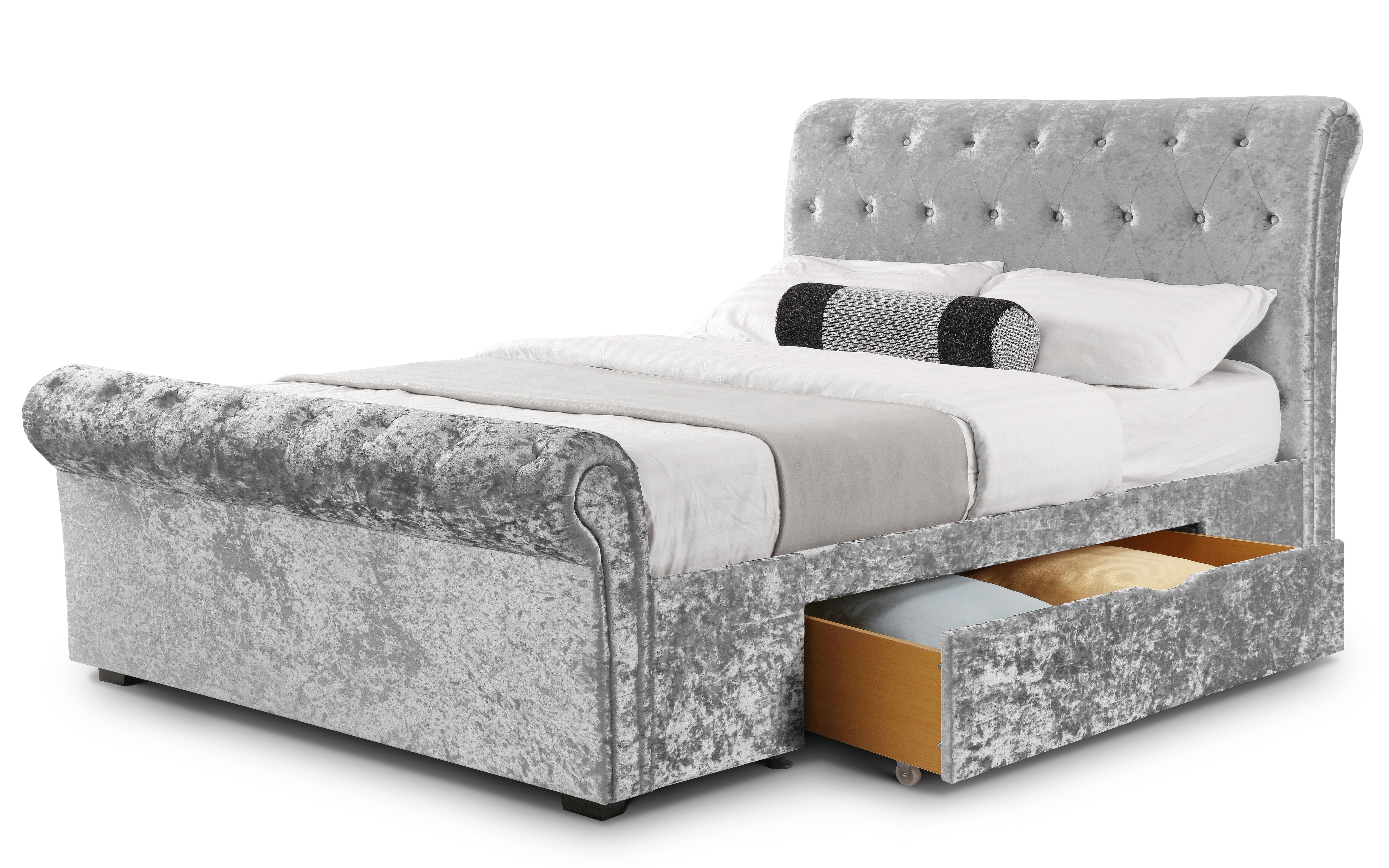 Willa Arlo Interiors Jayson 2 Drawer Storage Upholstered Bed Frame