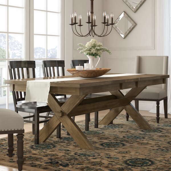 gracie oaks dewitt extendable dining table