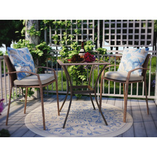 Outdoor Bistro Sets You Ll Love Wayfair Edwards 3 Piece Bistro Set