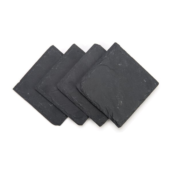 black leather coasters for drinks