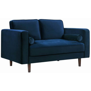 Pamula Chesterfield Loveseat by Everly Quinn Discount