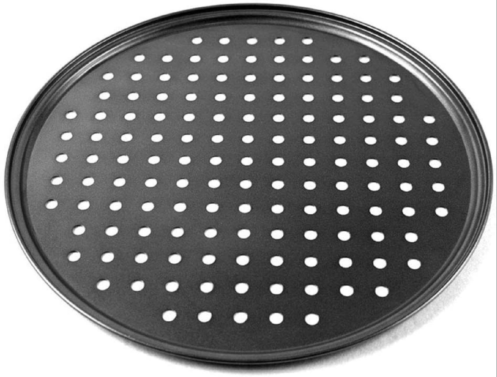 Pizza Baking with 4 Pizza Pans Non-Sticky Perforated Pizza Tray for Oven