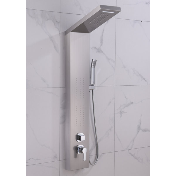 5 in1 Shower Panel Tower System Stainless Steel Home Reinforced Elegant HOT