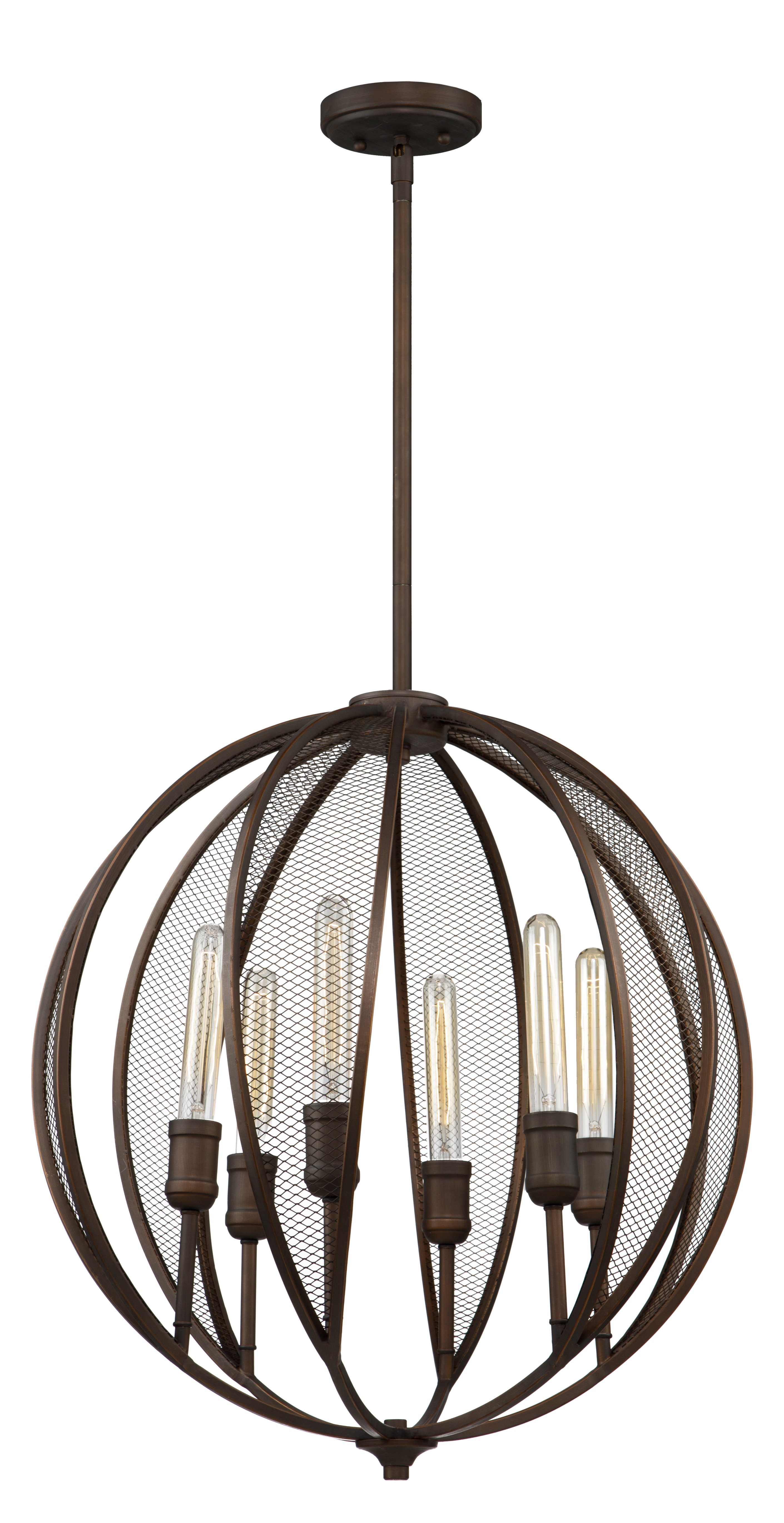 17 Stories Lakeshia 6 Light Unique Statement Globe Chandelier Wayfair