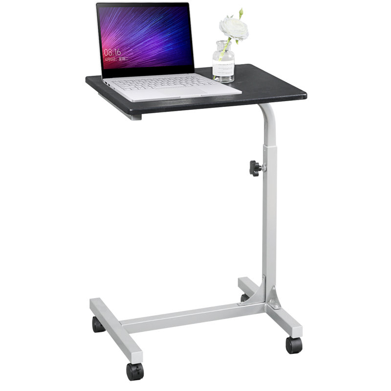 Inbox Zero Over Bed Table With Wheels Black & Reviews ...