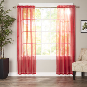 red curtains & drapes you'll love | wayfair red curtains & drapes you'll love | wayfair