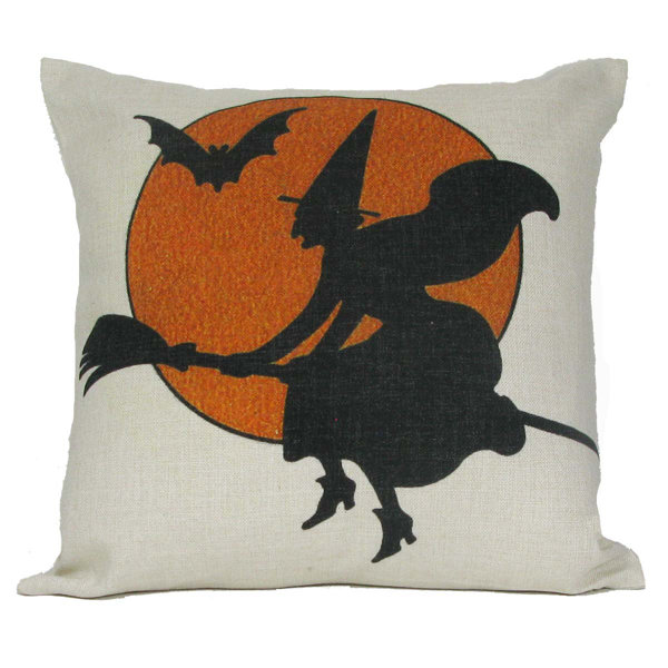 Halloween Witch Throw Pillow