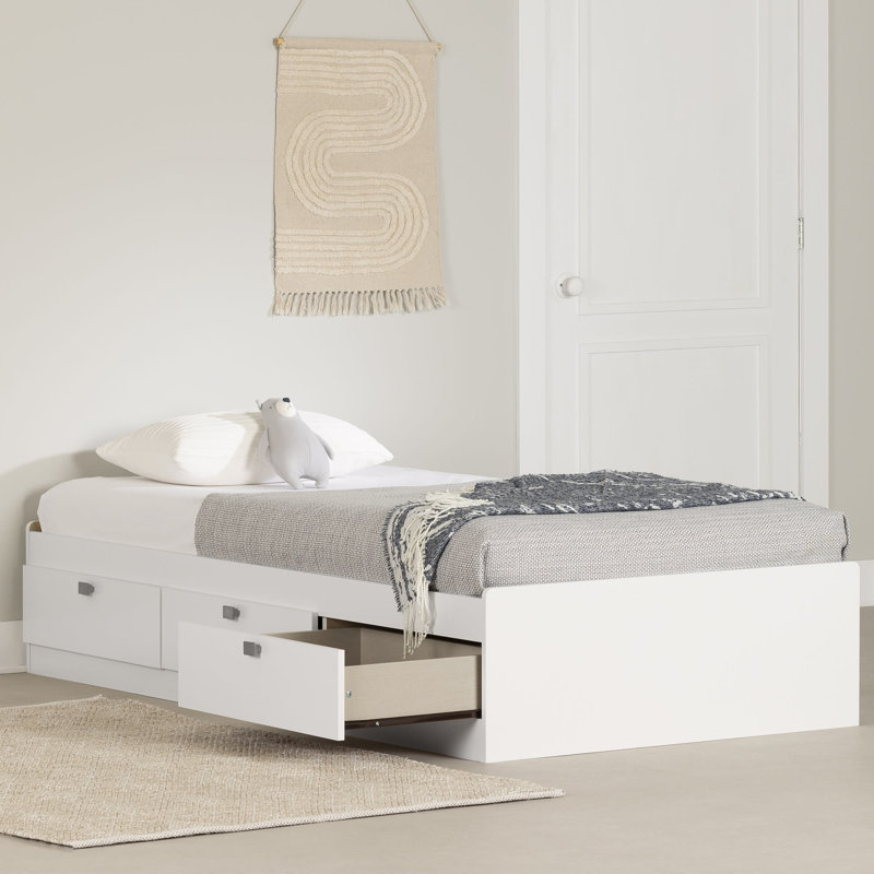 spark twin mate's & captain's bed bed frame color: white