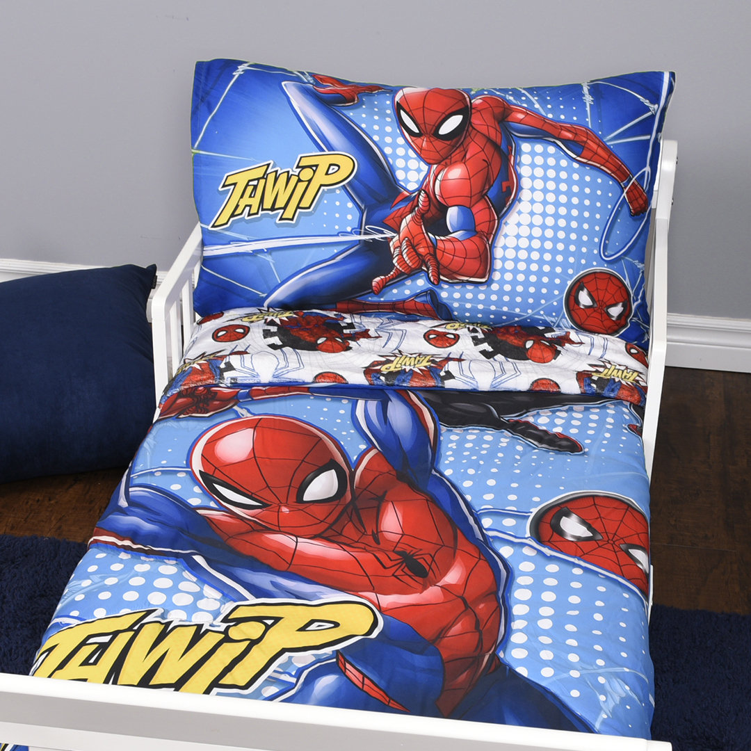 spiderman crib bed set