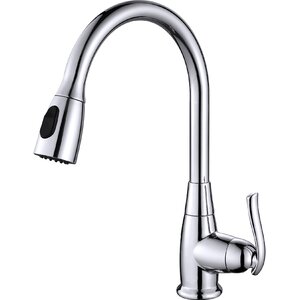 Premium Faucets Pull Down Single Handle Kitchen Faucet with Optional Soap Dispenser